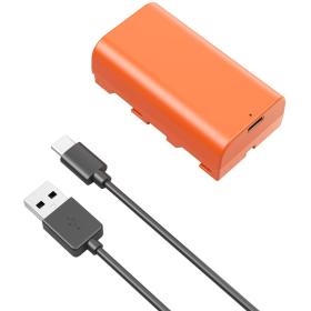 SmallRig 4971 NP F550 USB C Rechargeable Camera Battery (Orange)