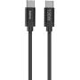 Hama Charging Cable Fabric USB-C - USB-C 100W 1.5 M Nylon Black