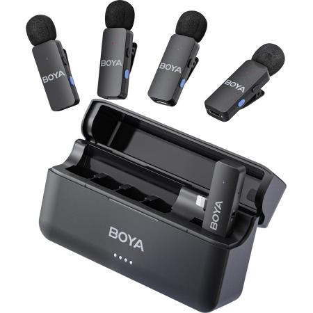 Boya BY-V4D - 2.4GHz FOUR-Channel Wireless Mic w/ Lightning Plug