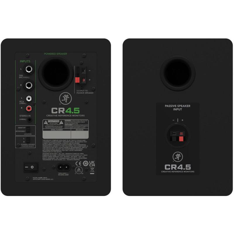 Mackie 4.5 Powered Studio Monitors w/ Tone Control And Bluetoothâ
