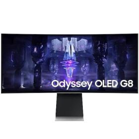 Smart Monitor Gaming Ultraparonámico Curvo Samsung OdysseyG8 S34BG850SU 34'/ UWQHD/ 0.1ms/ 175Hz/ OLED/ Multimedia/ Regulable en