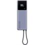Powerbank 10000mAh Xiaomi Power Bank Integrated Cable/ 165W/ Gris