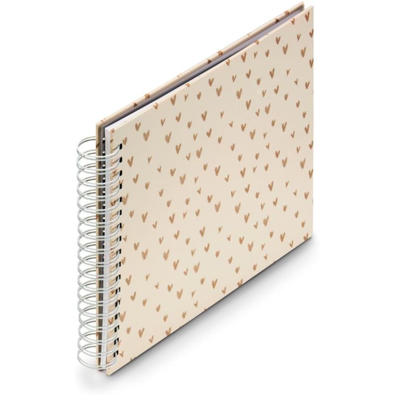 Hama Spiraalalbum XL Lovely 28x24 cm 50 White Pagina&amp;#039;s Beige