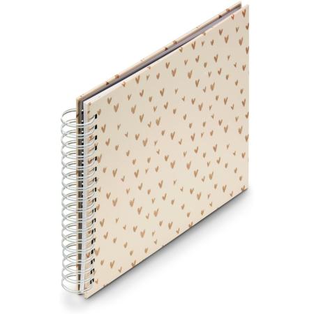 Hama Spiraalalbum XL Lovely 28x24 cm 50 White Pagina&amp;#039;s Beige