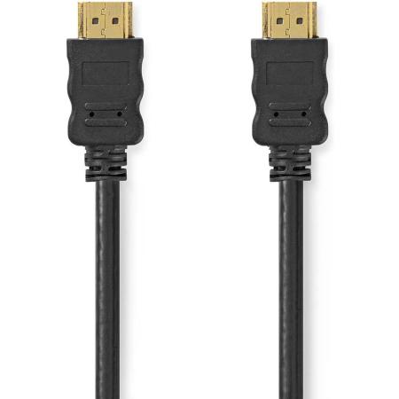 Nedis High Speed HDMI-Cable 4K@60Hz Arc 18 Gbps 2.00 M Round PVC Black Box