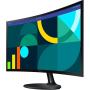 Monitor Profesional Curvo Samsung Essential Monitor S3 S36GD S24D364GAU/ 24'/ Full HD/ Negro