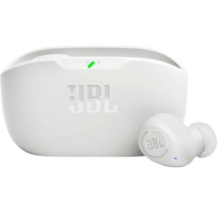 Auriculares Bluetooth JBL Wave Buds con estuche de carga/ Autonomía 8h/ Blancos