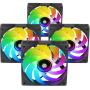 Pack 4 Ventiladores Mars Gaming MF-SI4KIT/ 12cm + HUB + Mando a Distancia/ ARGB