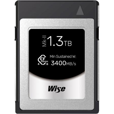 Wise 1.3TB CFexpress 4.0 Type B Pro MK II Memory Card 3600 MB/s