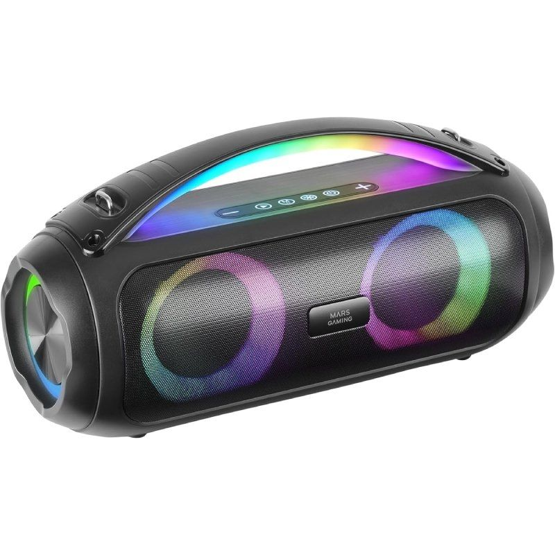 Altavoz con Bluetooth Mars Gaming MS-PULSE/ 50W RMS/ 2.0/ Negro