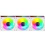 Pack 3 Ventiladores Mars Gaming MF-3DPROKIT/ 12cm + HUB + Mando a Distancia/ ARGB/ Blanco