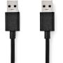 Nedis USB-Cable | USB 3.2 Gen 1 | USB-A Male | 5 Gbps | 1.00 M | PVC | Black