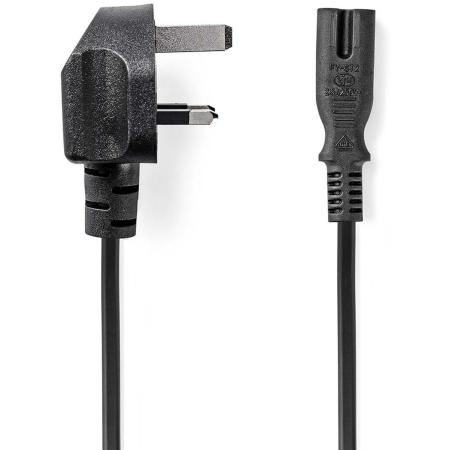 Nedis UK-Power Cable | UK Male | 5.00 M| 2 X 0.75 MM² | Copper | Round | Type-G