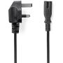 Nedis UK-Power Cable | UK Male | 5.00 M| 2 X 0.75 MM² | Copper | Round | Type-G