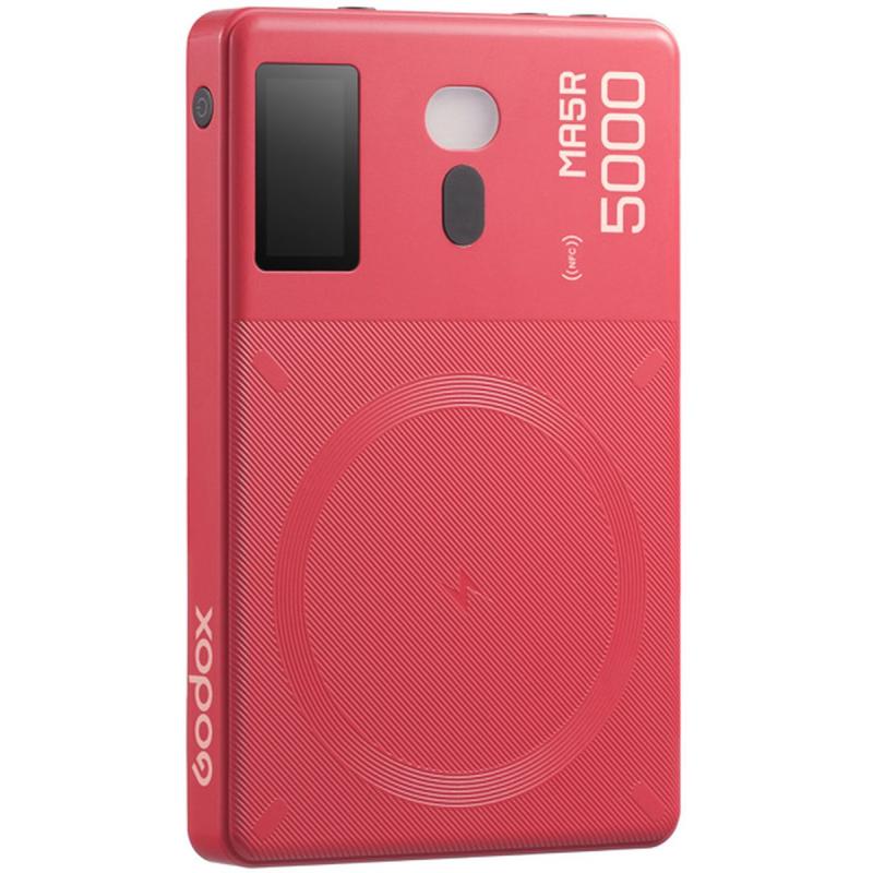 Godox MA5R Mobile Power Bank&amp;amp;rgb LED Light Red