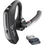 Auricular Inalámbrico Plantronics Voyager 5200 + Cable USB-A a Micro USB + Llave BT700/ con Micrófono/ Bluetooth/ Negro