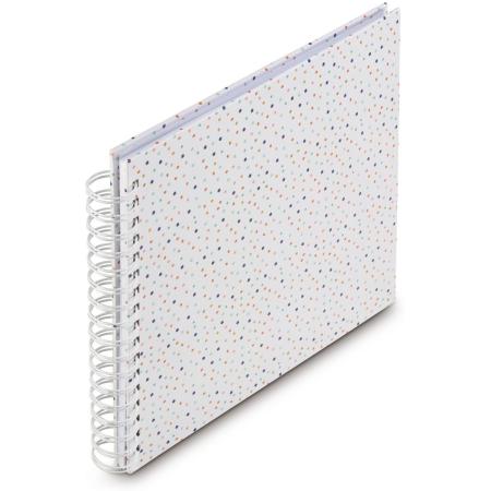 Hama Spiraalalbum Confetti 28x24 cm 50 White Pagina&amp;#039;s