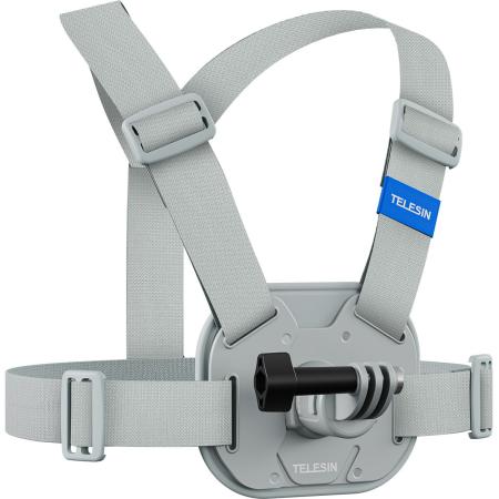 Telesin Quick Release Chest Strap Mount Grey