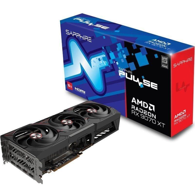 Tarjeta Gráfica Sapphire Pulse Radeon RX 9070 XT Gaming/ 16GB GDDR6