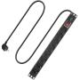 ACT Extension Lead PDU 19 inch CEE7/7 w/ 8 Type F Sockets 2.5m H05VV-F 3G1.5