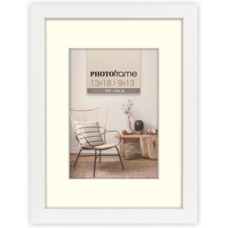 Zep Photo Frame V4546W Malmo White 7x10/10x15 cm