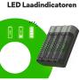 GP USB Battery Charger M451 w/ 4 X ReCyko AA 2600 mAh