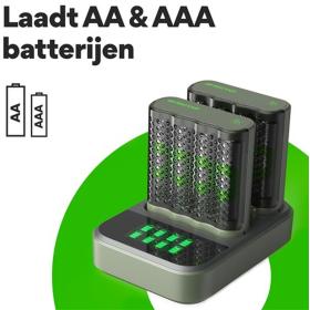GP USB Battery Charger GP M451 8 X ReCyko AA 2600 mAh Dockingstat