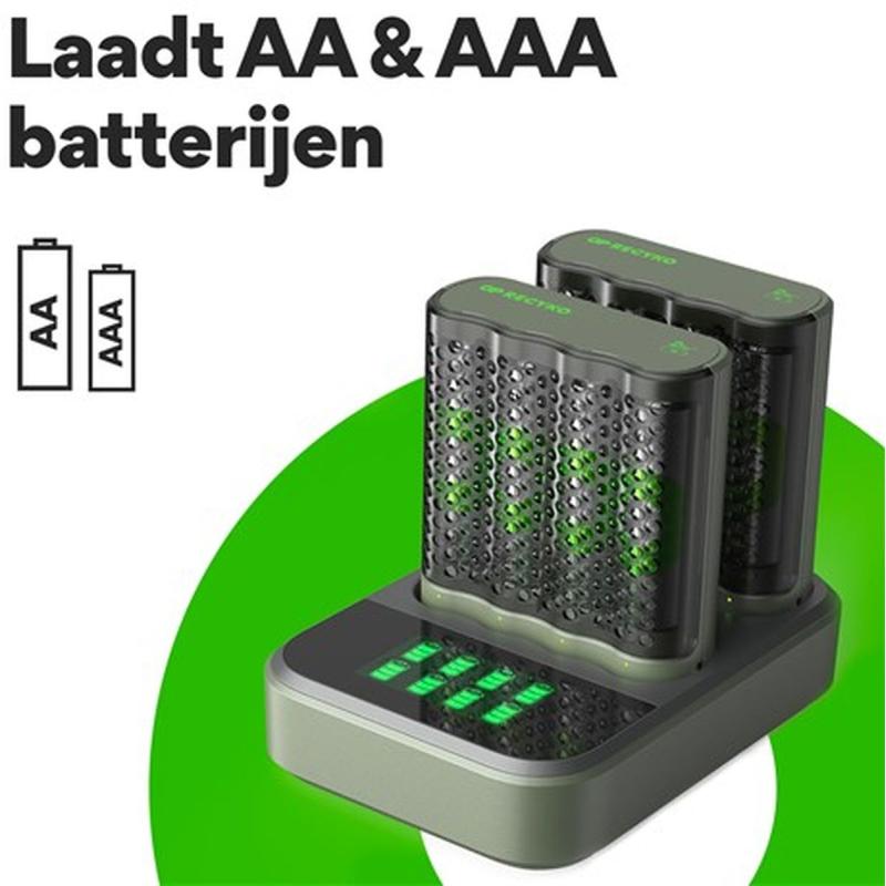 GP USB Battery Charger GP M451 8 X ReCyko AA 2600 mAh Dockingstat