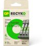 GP USB Battery Charger B441 w/ 4 X ReCyko AAA 850 mAh