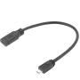 ACT USB Type-C Female To USB Micro B 2.0 Male Adapter Cable 0.2m