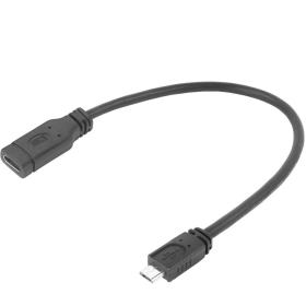ACT USB Type-C Female To USB Micro B 2.0 Male Adapter Cable 0.2m