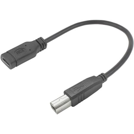 ACT USB Type-C Female To USB-B 2.0 Printer Adapter Cable 0.2m