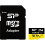 Silicon Power MicroSDXC Card Inspire Class 10 A2 UHS-I U3 V30 256GB w/ Adapter