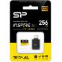 Silicon Power MicroSDXC Card Inspire Class 10 A2 V30 256GB w/ Type-C Reader