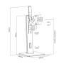 Soporte de Sobremesa para Monitor Aisens DT32TSR-063/ Giratorio/ Inclinable/ hasta 7kg