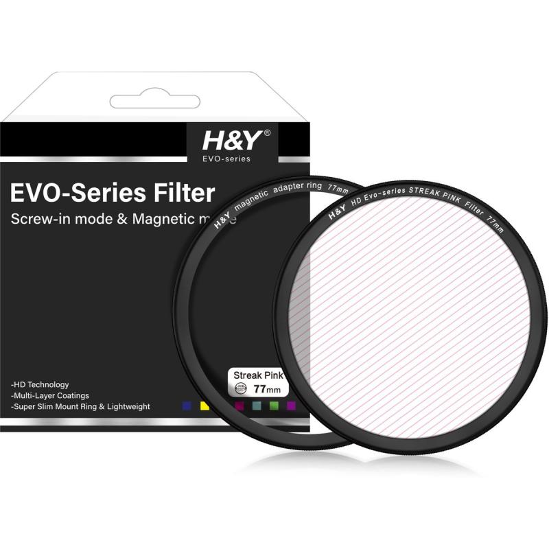 H&amp;Y HD EVO-Series Streak Pink Filter Kit 82mm