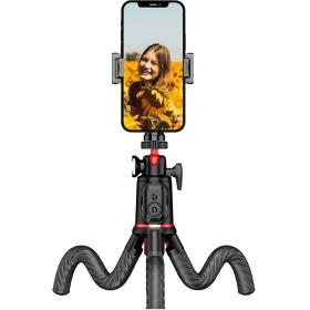MOJOGEAR Flexible Selfiestick Tripod w/ Bluetooth Remote