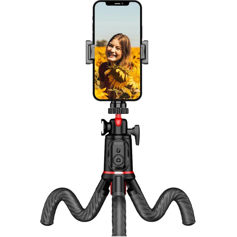 MOJOGEAR Flexible Selfiestick Tripod w/ Bluetooth Remote
