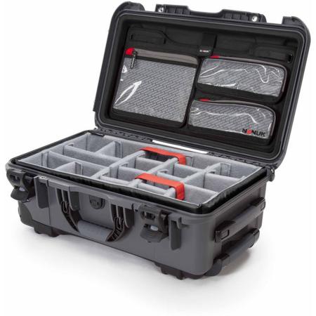Nanuk Case w/ Lid Org./Div Graphite Pro Photo Kit Case Interior 521x287x191mm