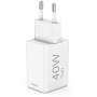 Hama Fast Charger Gan 2X USB-C Super-Mini-Charger PD 40 W White