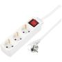 Hama Power Strip 3-FOLD w/ Switch EN Child Protection 1.4 M White