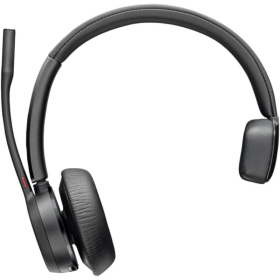 Auricular Inalámbrico Poly Voyager 4310-M para Microsoft Teams + Adaptador BT700 + Base de Carga/ con Micrófono/ Bluetooth/ Negr