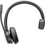 Auricular Inalámbrico Poly Voyager 4310-M para Microsoft Teams + Adaptador BT700 + Base de Carga/ con Micrófono/ Bluetooth/ Negr