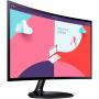 Monitor Profesional Curvo Samsung Essential Monitor S3 S36C S27C360EAU/ 27'/ Full HD/ Negro