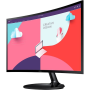 Monitor Profesional Curvo Samsung Essential Monitor S3 S36C S27C360EAU/ 27'/ Full HD/ Negro