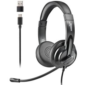 Auriculares NGS VOX605 USB/ con Micrófono/ USB/ Negros