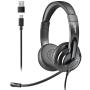 Auriculares NGS VOX605 USB/ con Micrófono/ USB/ Negros