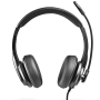 Auriculares NGS VOX605 USB/ con Micrófono/ USB/ Negros
