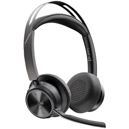 Auriculares Inalámbricos Poly Voyager Focus 2 para Microsoft Teams + Adaptador USB-C-A + Soporte de Carga/ con Micrófono/ Blueto
