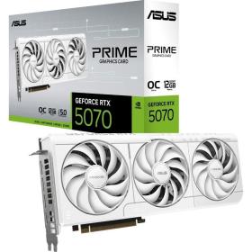 Tarjeta Gráfica Asus Prime GeForce RTX 5070 White OC Edition/ 12GB GDDR7